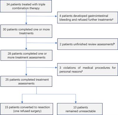 Surgical Conversion for Initially Unresectable Locally Advanced Hepatocellular Carcinoma Using a Triple Combination of Angiogenesis Inhibitors, Anti-PD-1 Antibodies, and Hepatic Arterial Infusion Chemotherapy: A Retrospective Study